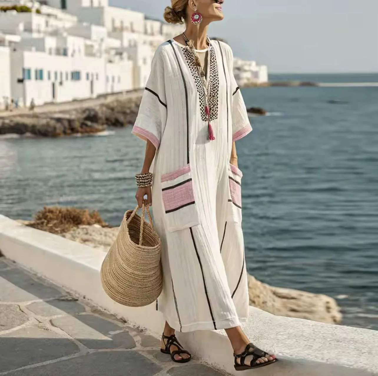 Mary™ - Lange Strandkleid für Einen Stilvollen Sommerlook - Image 7