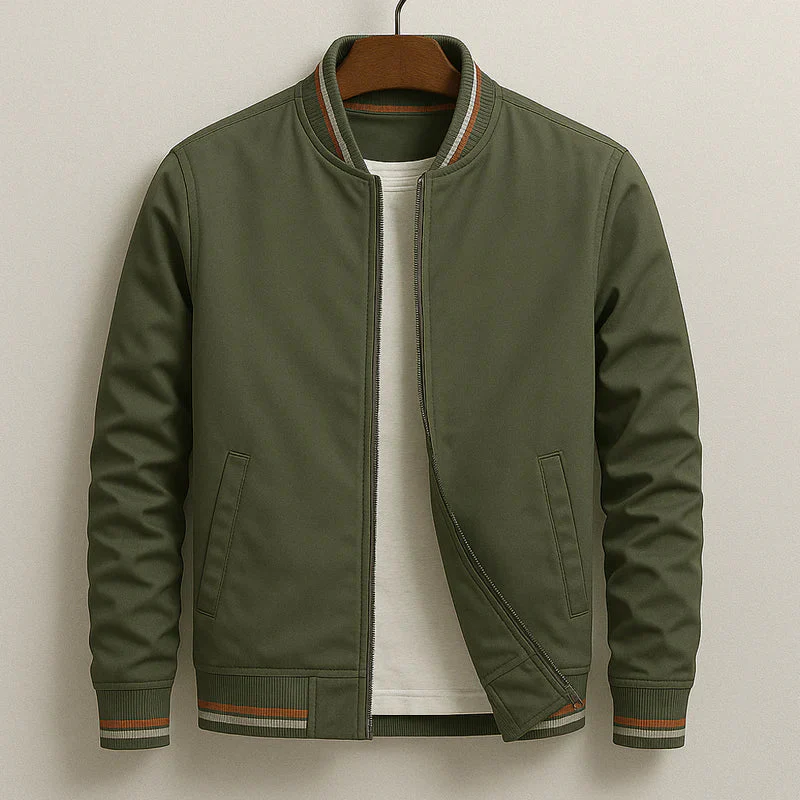 Maverick™ - Stilvolle Gestreifte Bomberjacke - Image 3