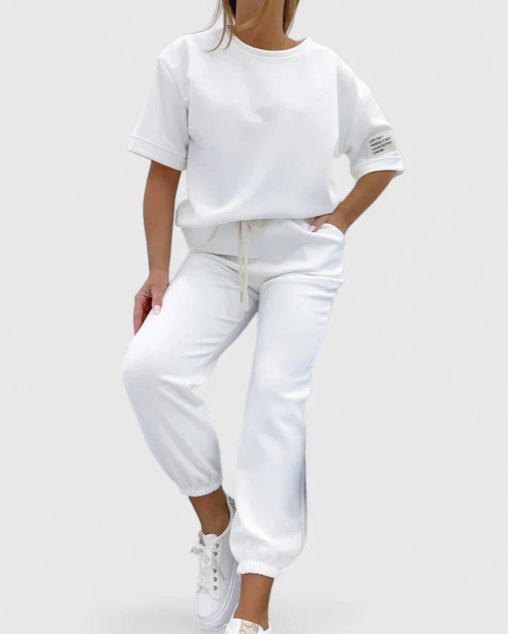Melody™ - Lässiges Damen-Set mit einfarbigem Oberteil und Hose - Image 9