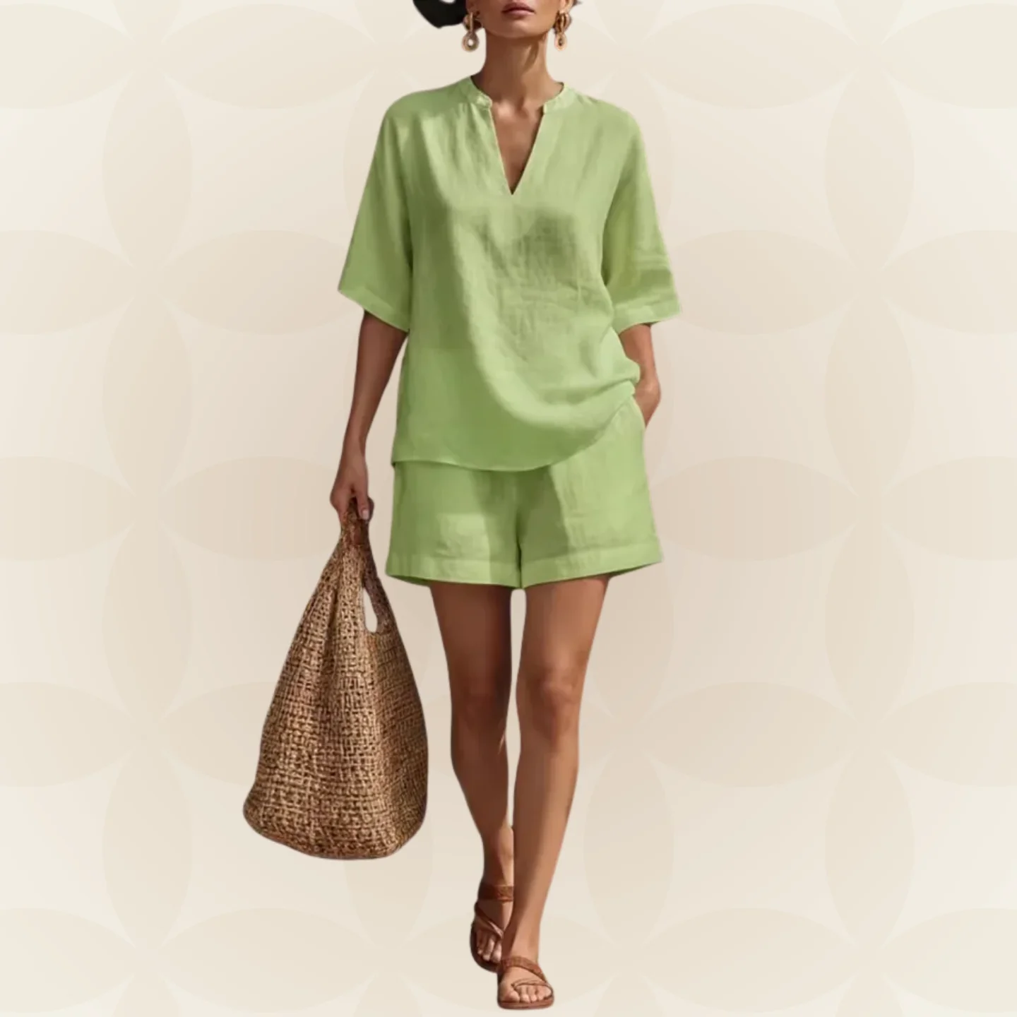Merda™ - Bequemes Set aus Bluse und Shorts für den Sommer - Image 9