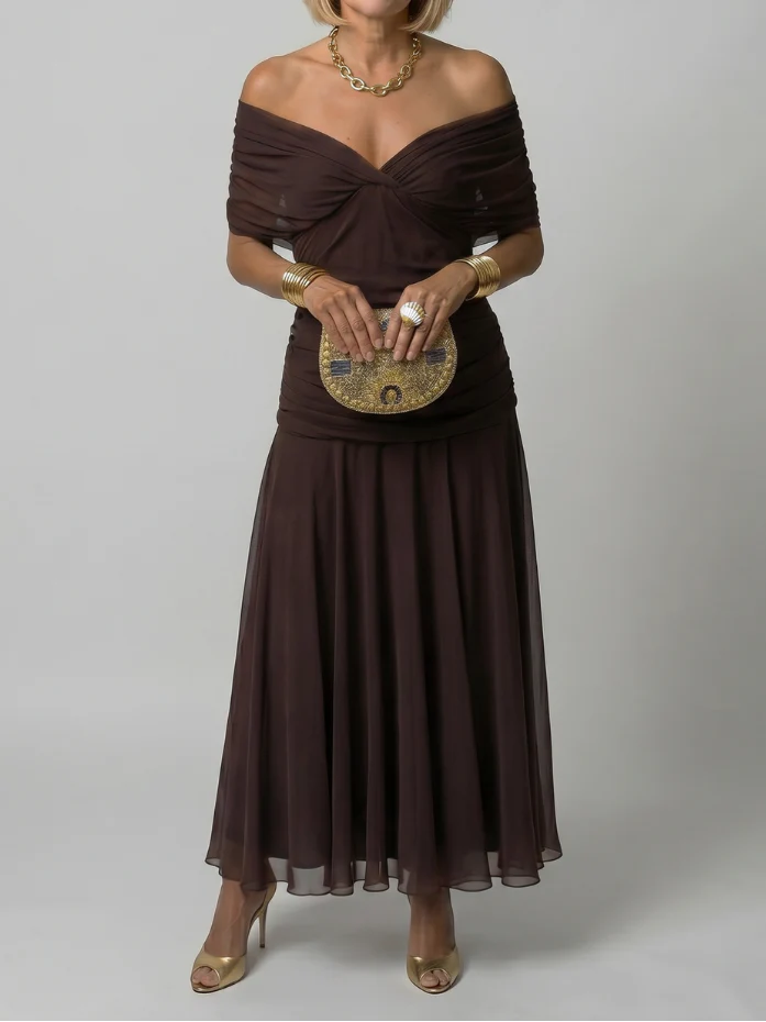 Elisabeth - Midikleid mit Schulterfreien Trägern - Image 12