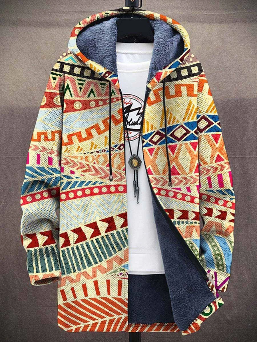 Mirrin™ - Luxuriöse Kunstinspirierte Kapuzenjacke mit Reißverschluss