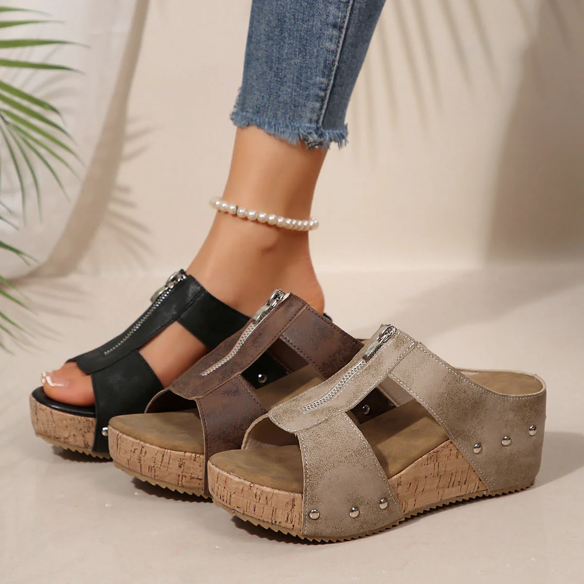Nely™ – Sandalen mit offener Spitze und Fußgewölbestütze