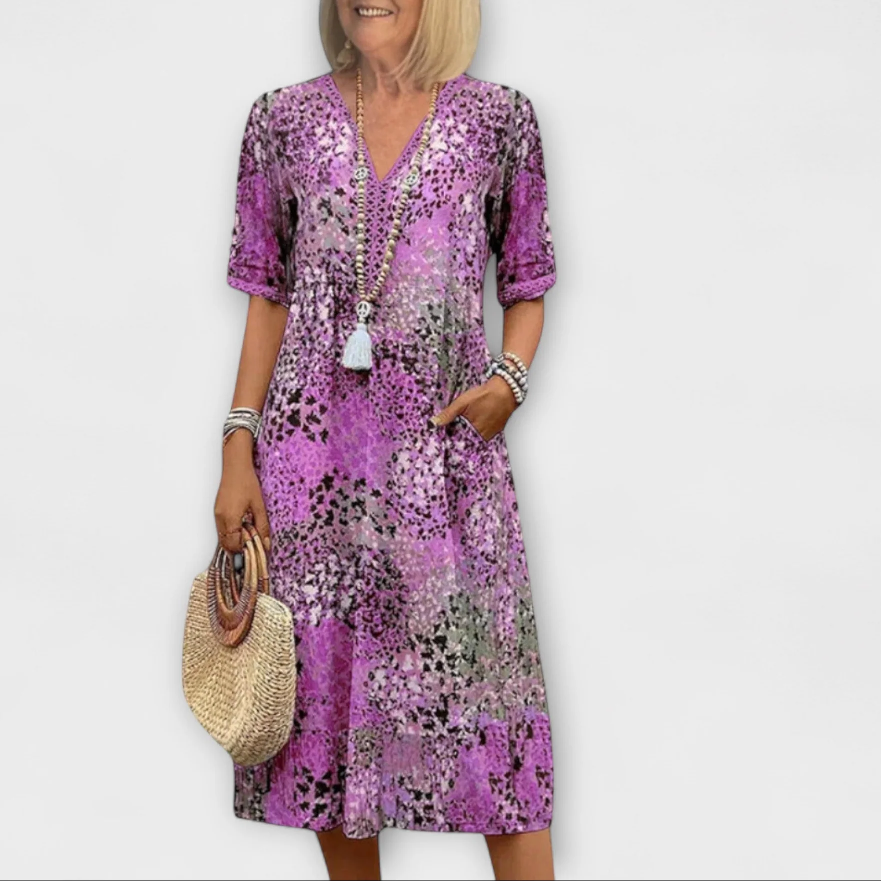 Noa™ - Blumenprint Kleid - Image 6