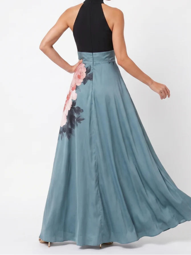 Olympas - Maxikleid mit Trägern und Blumenshirt - Image 4
