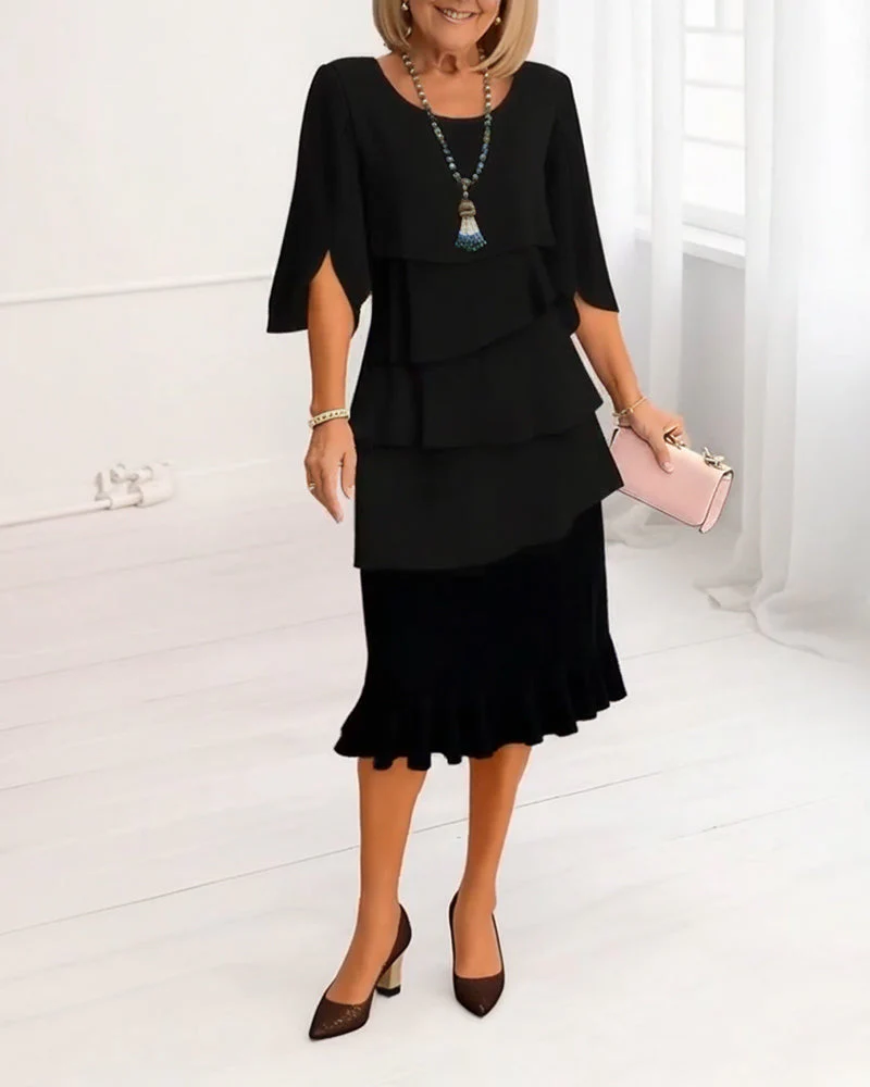 Patricia™ - Elegantes Komfort-Rüschkleid - Image 3