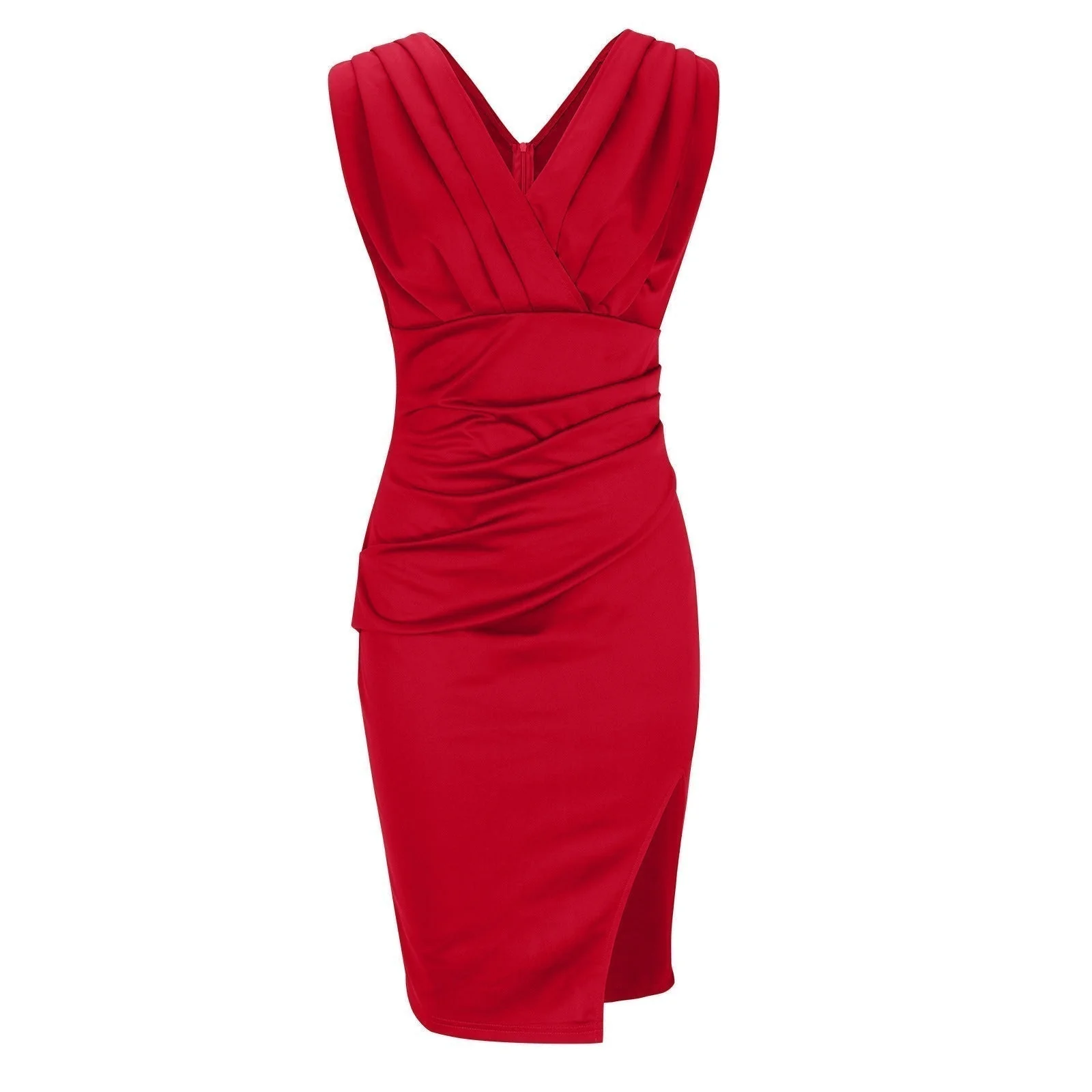 Regalia™ – Elegantes Figurbetontes Kleid mit V-Ausschnitt und Schlitz - Image 11