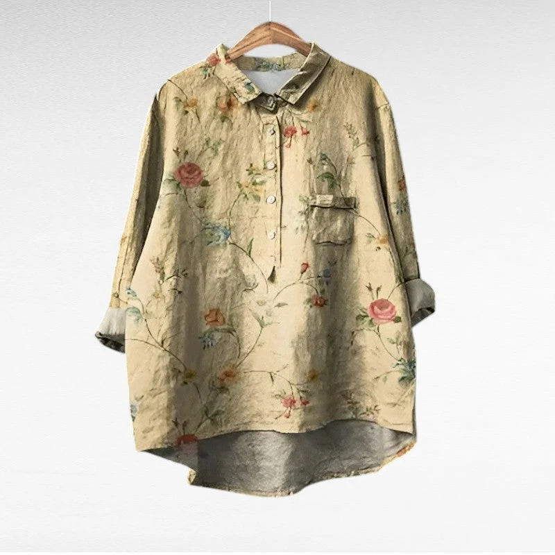 Retro Blumenbluse - Image 4