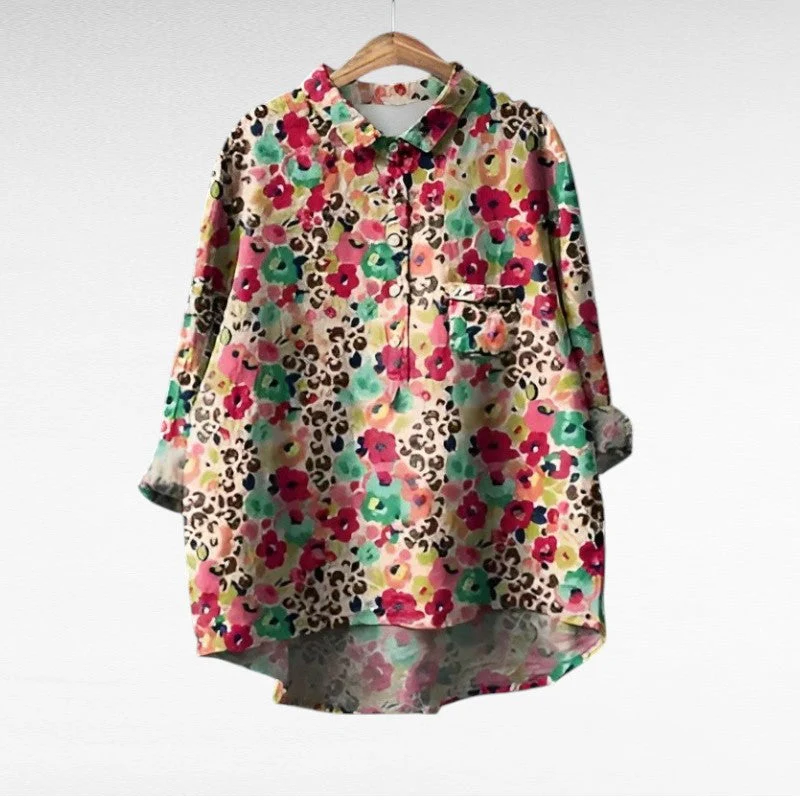 Retro Blumenbluse - Image 5