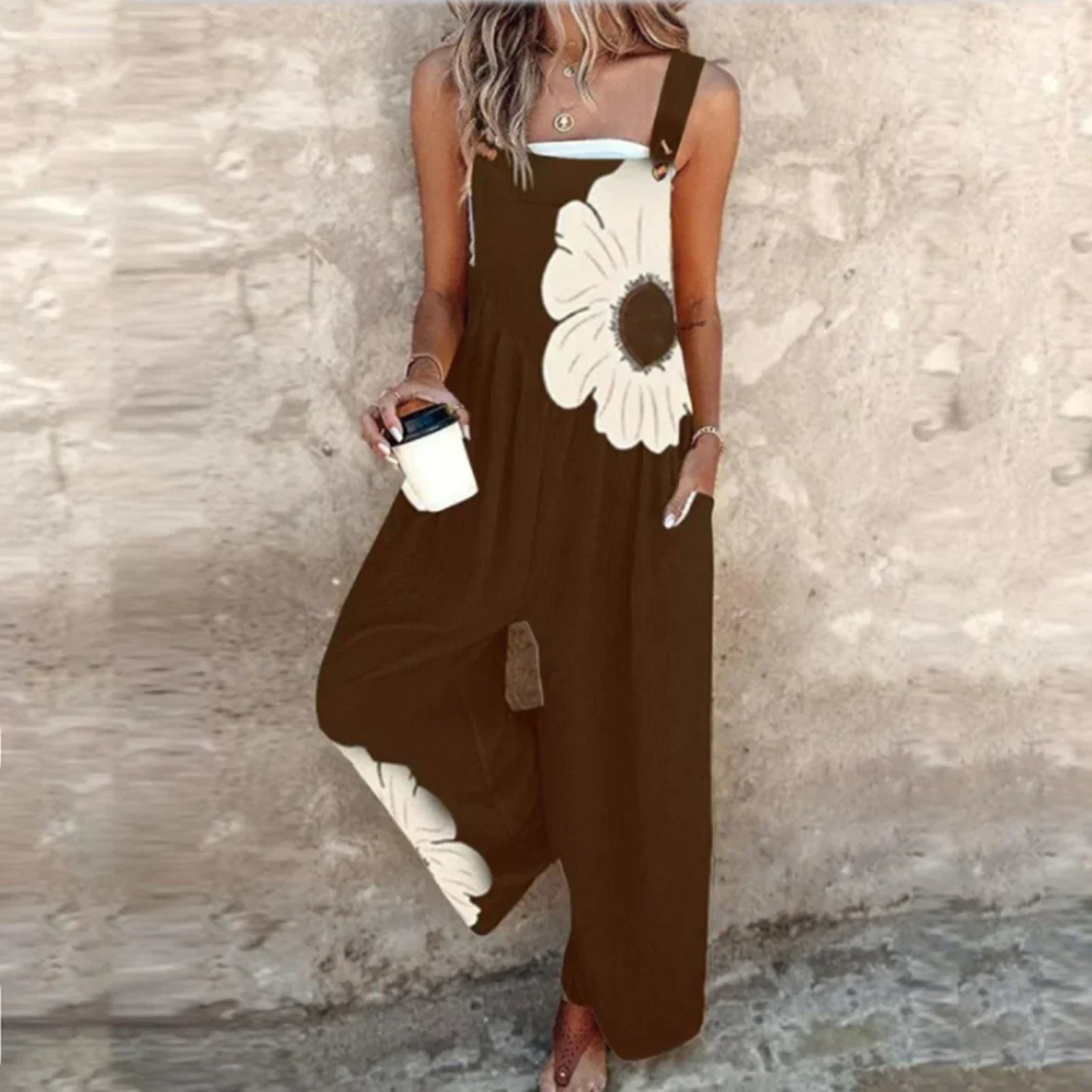 Rhina™ - Bequeme Bedruckte Latzhose - Image 9
