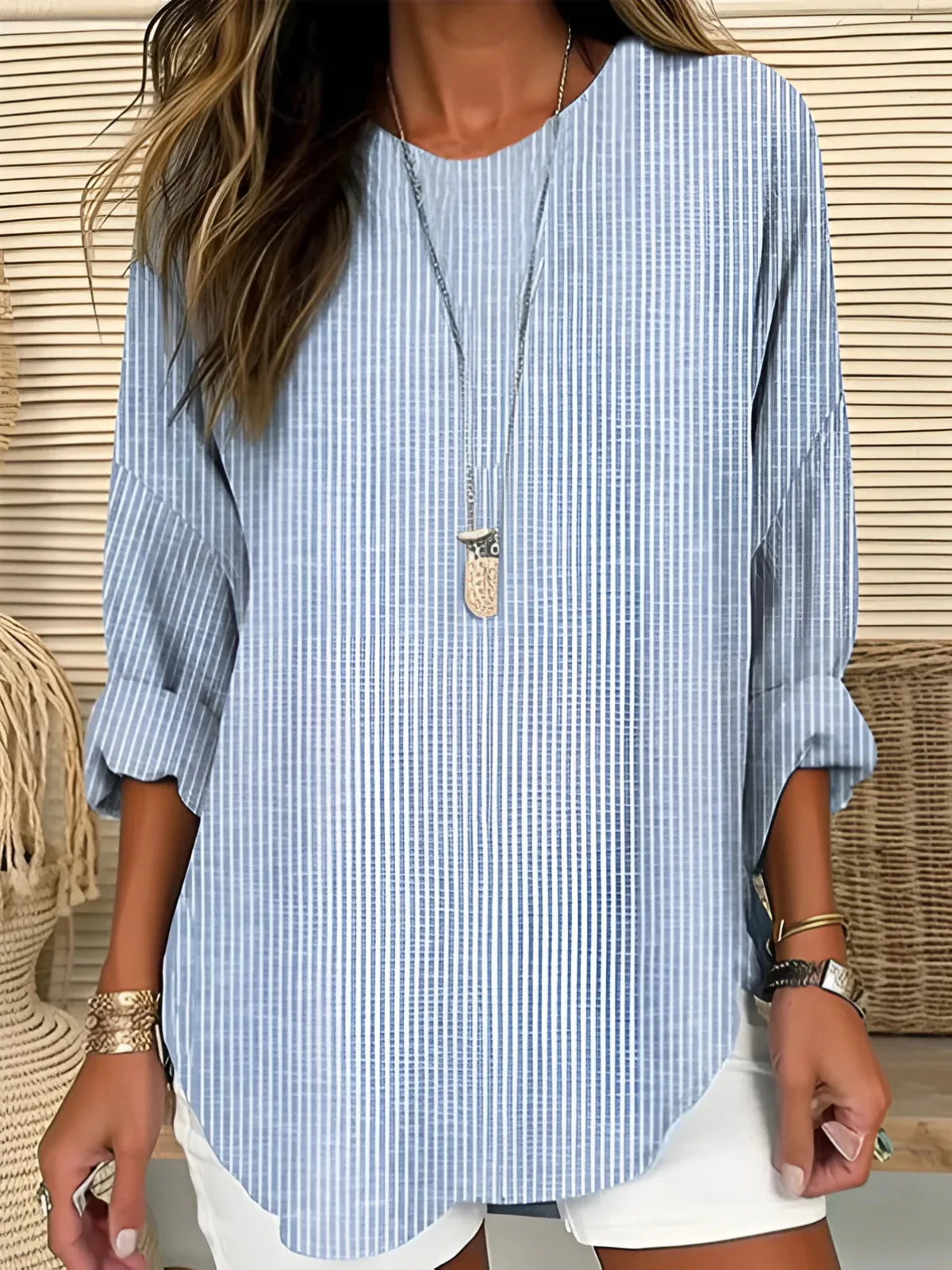 Rhona™ - Trendige Gestreifte Bluse