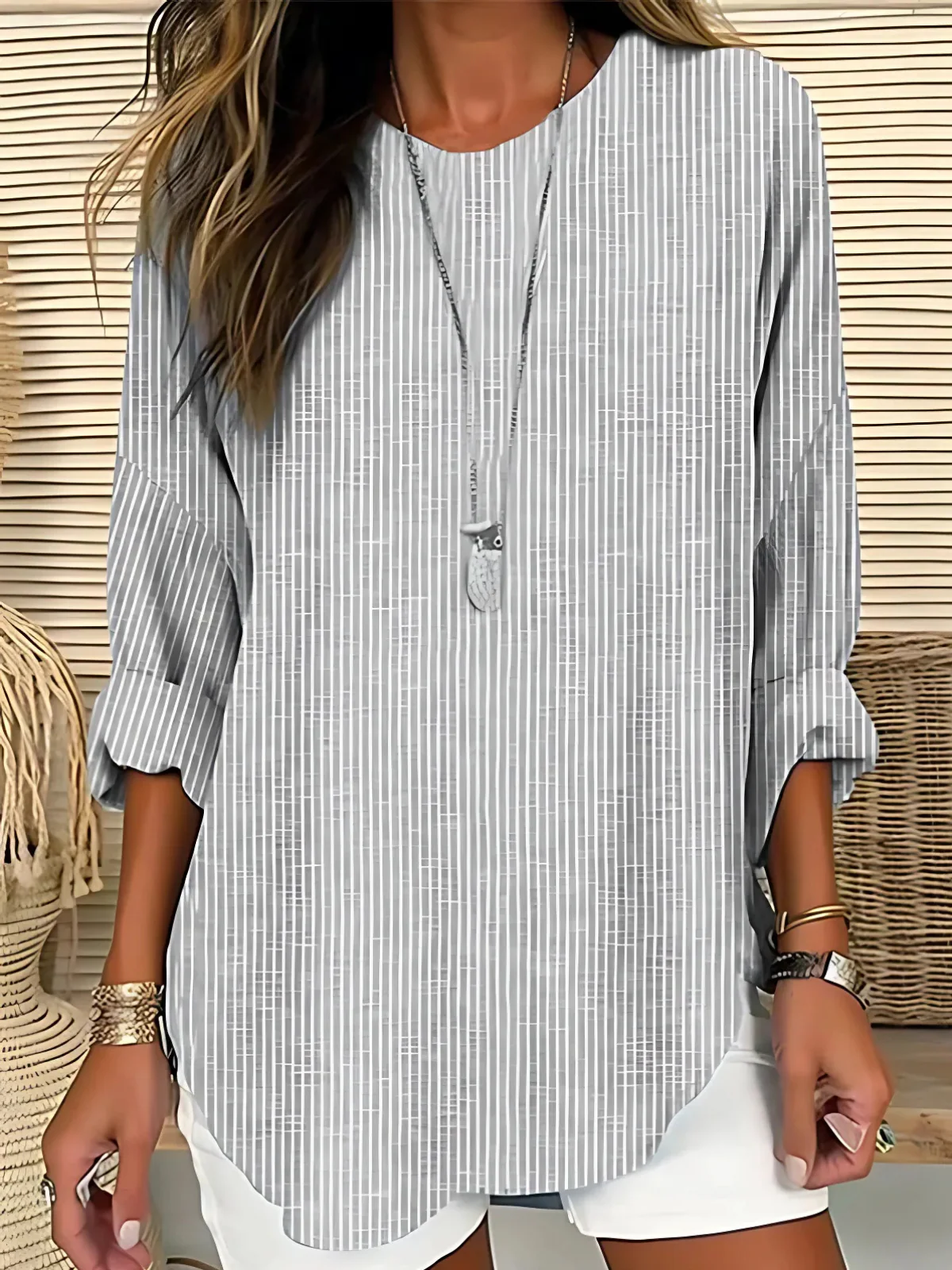 Rinal™ - Klassische Gestreifte Bluse - Image 3