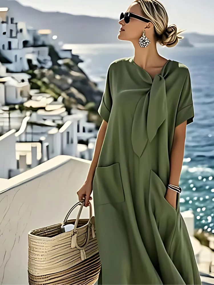Ella™ - Kleid mit Accessoire um den Hals - Image 4