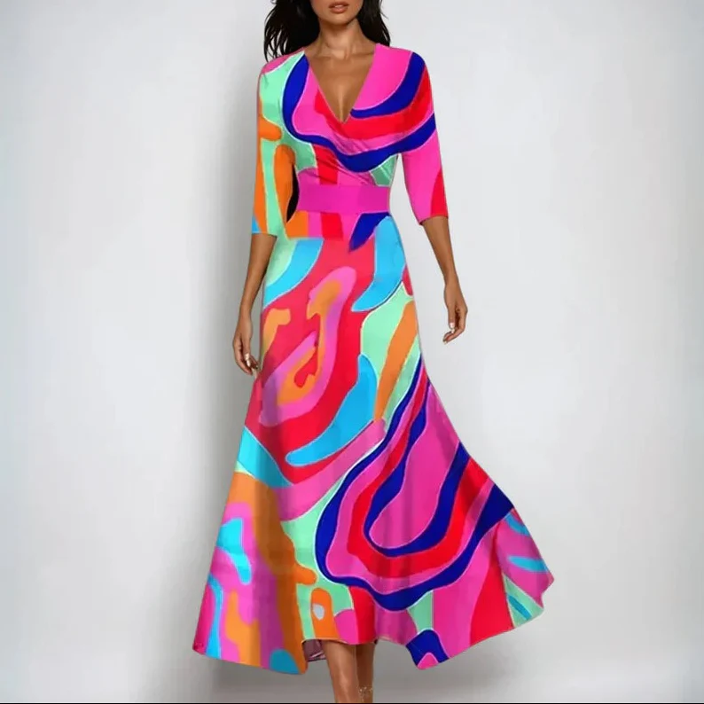 Sanne™ - Bequeme Kleid mit Dreiviertelärmeln - Image 8