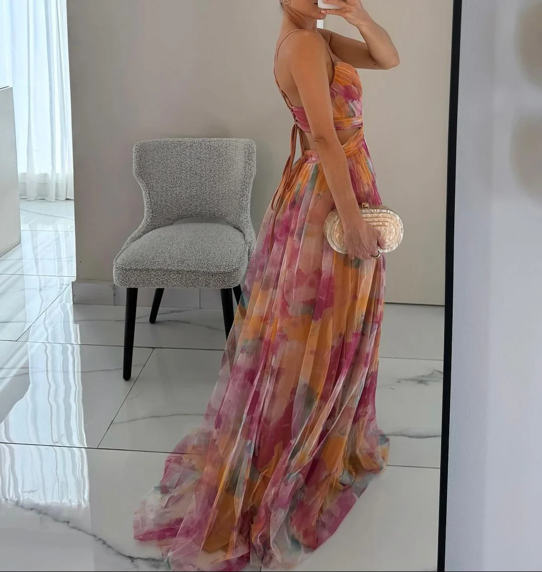 Sanne™ - Romantisches Fließendes Abendkleid - Image 3