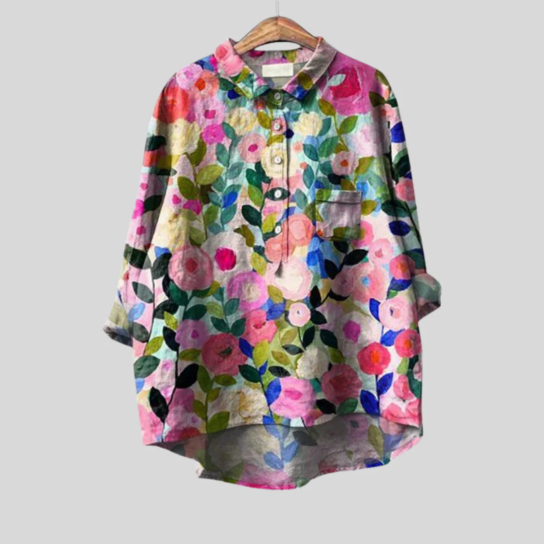 Séraphine - Künstlerische Blumenbluse