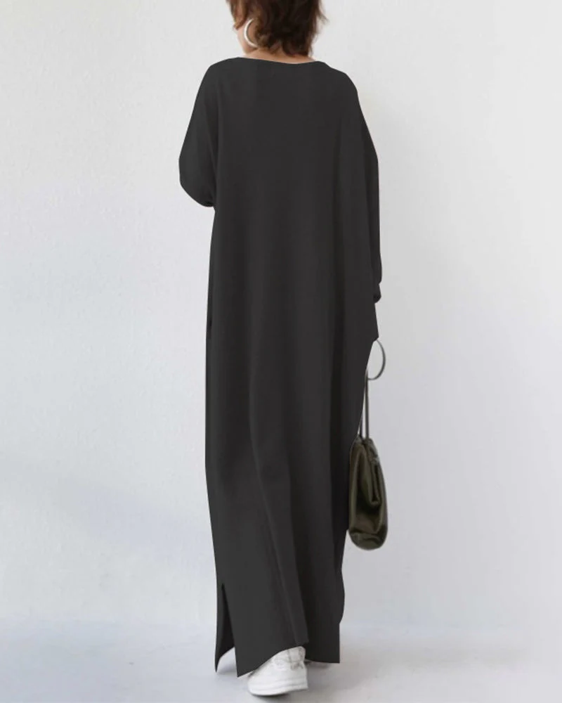 Serenya™ - Modisches Kleid mit langen Ärmeln und V-Ausschnitt - Image 6