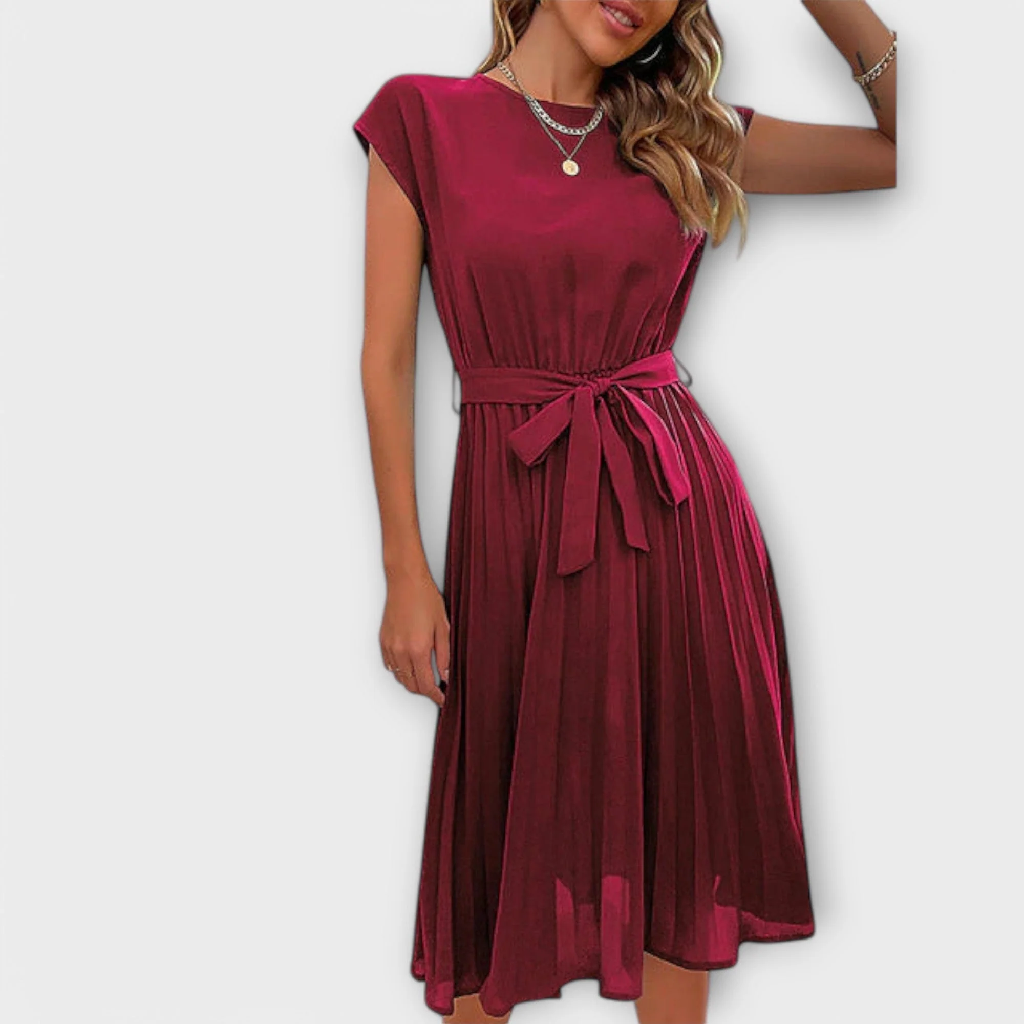 Shira™ - Sommer Midi Plissee Kleid - Image 4