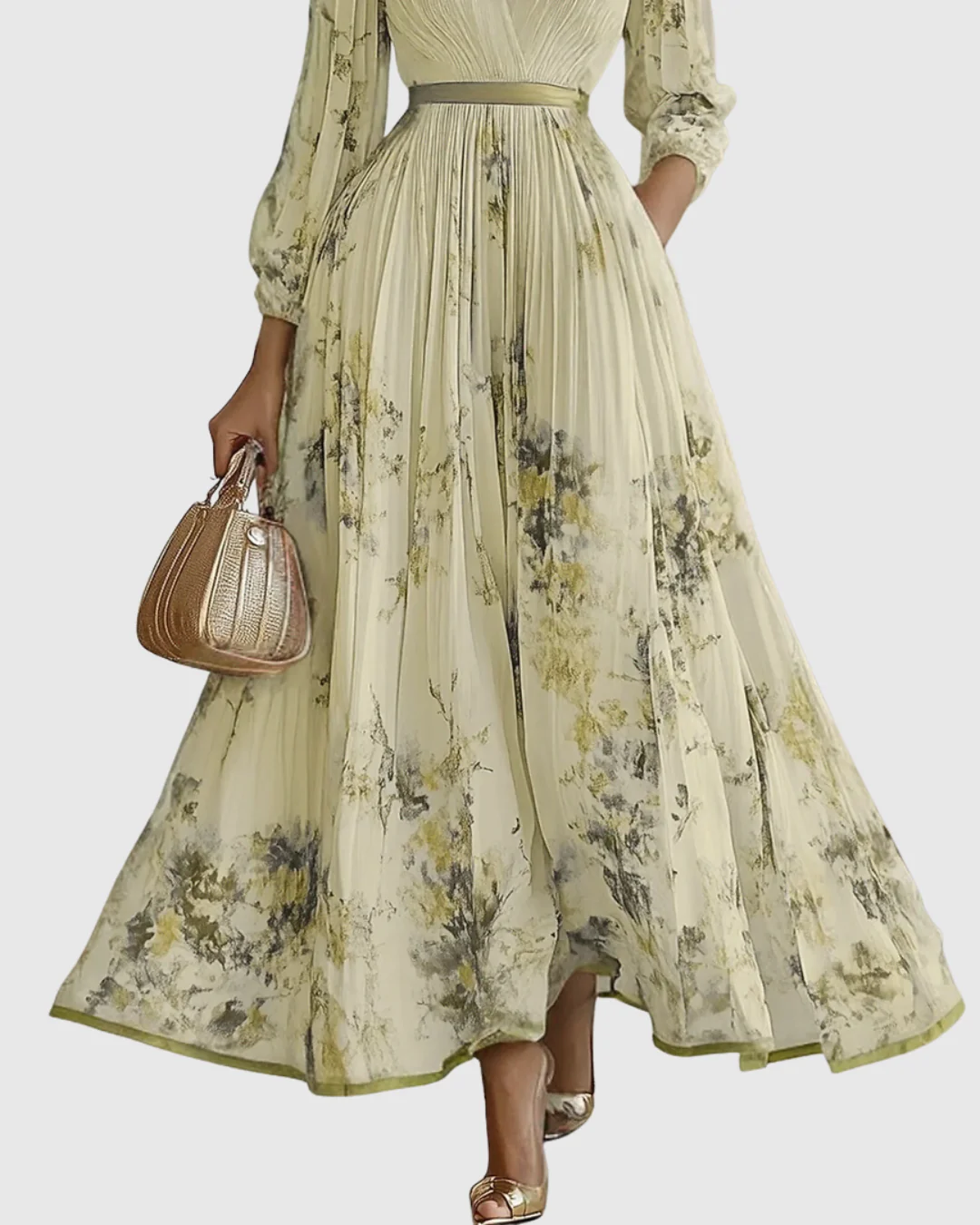 Siena™ - Elegante Plissee Maxi Kleid - Image 12