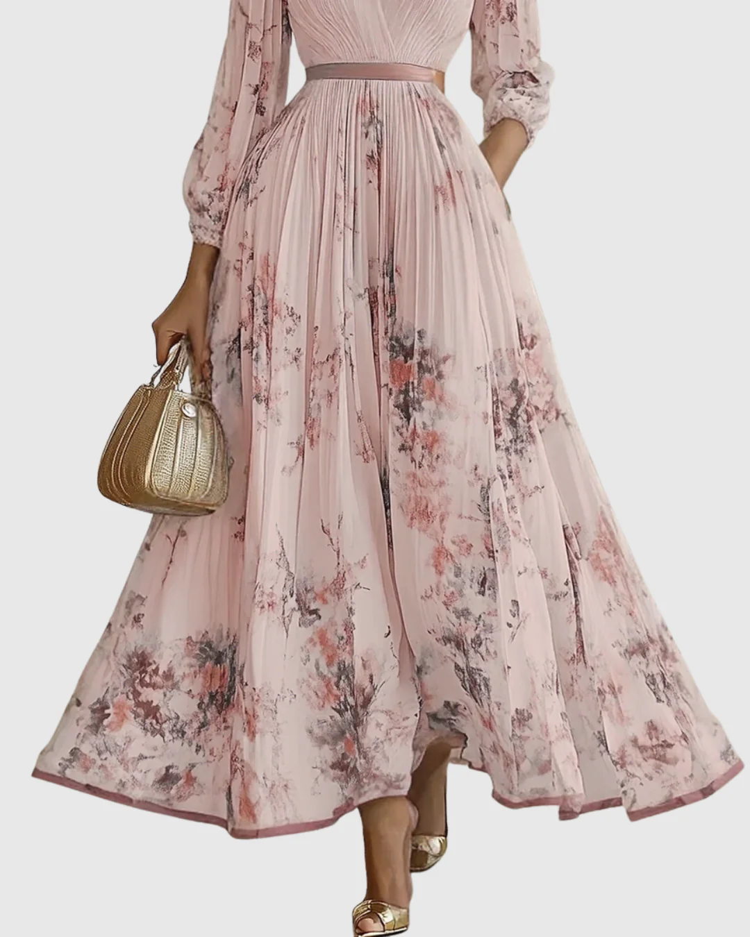 Siena™ - Elegante Plissee Maxi Kleid - Image 14