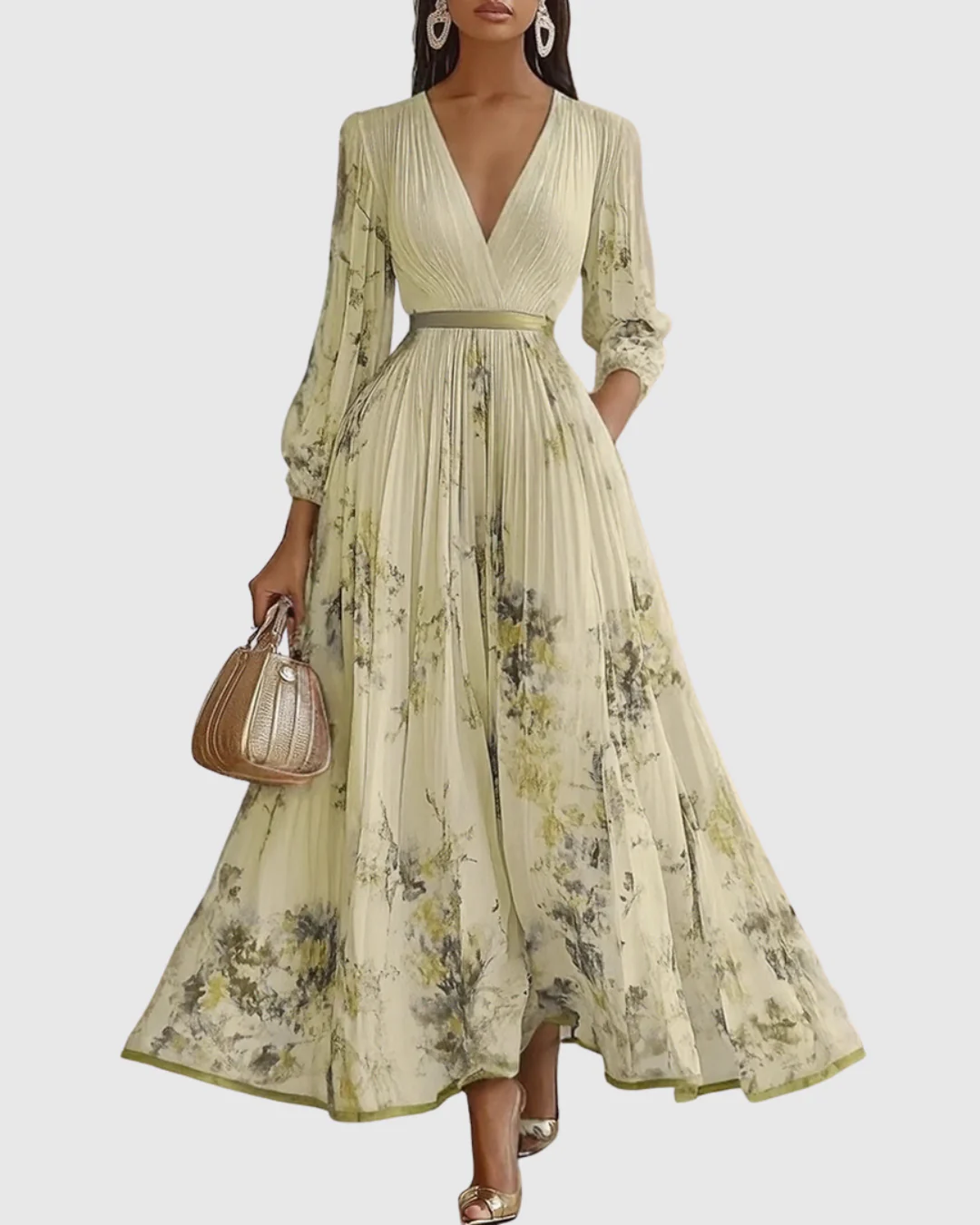Siena™ - Elegante Plissee Maxi Kleid - Image 5