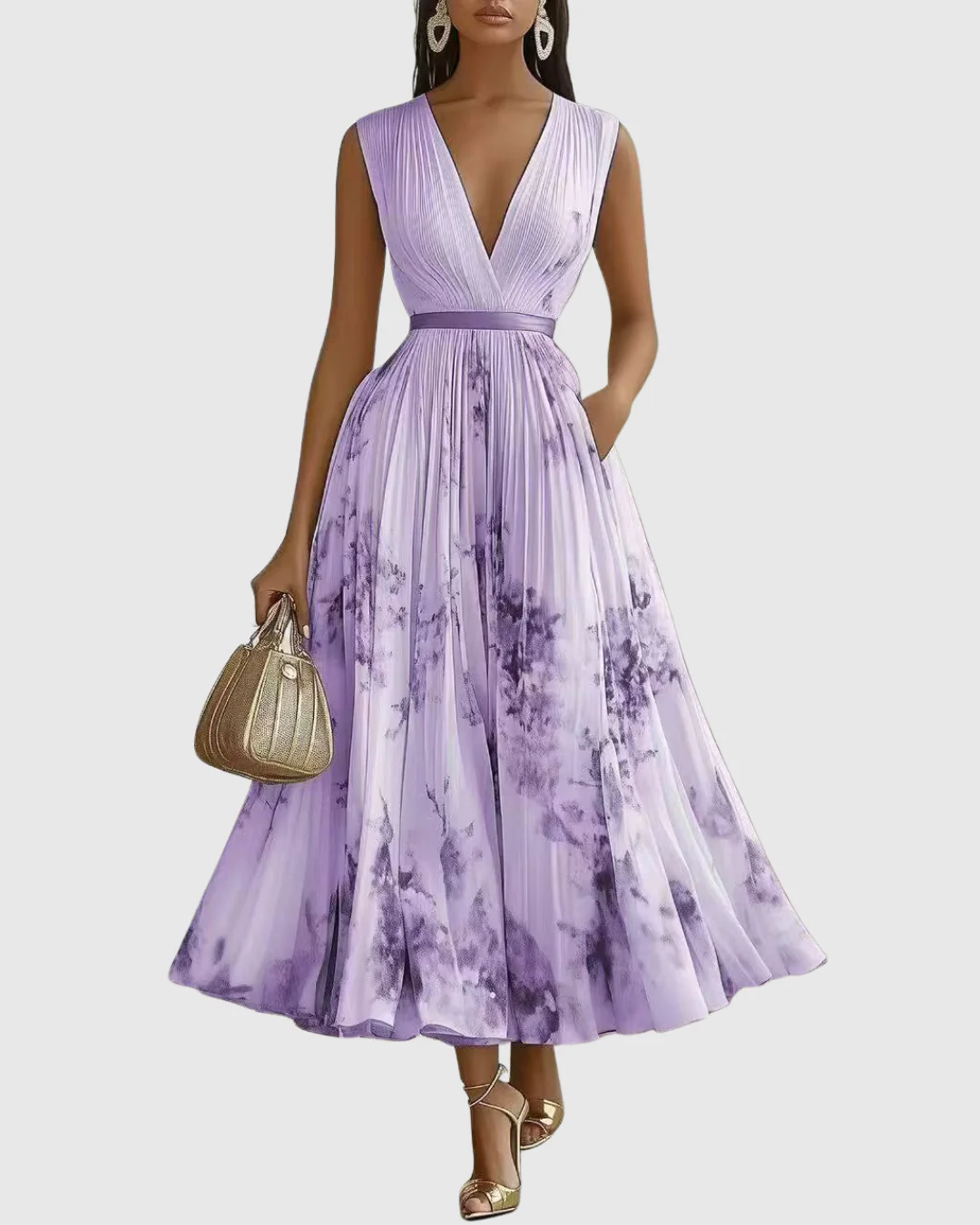 Siena™ - Elegante Plissee Maxi Kleid - Image 8