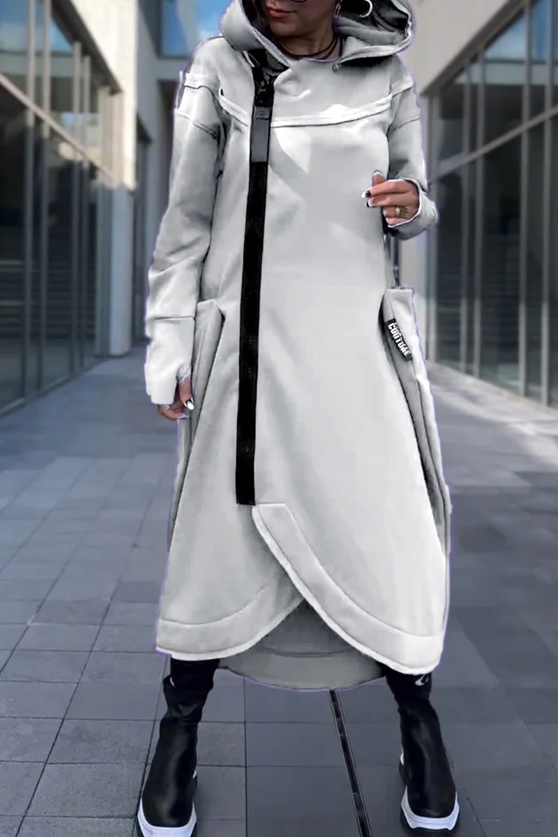 Siera™ - Bequemes Langes Fließendes Kleid mit Kapuze - Image 7