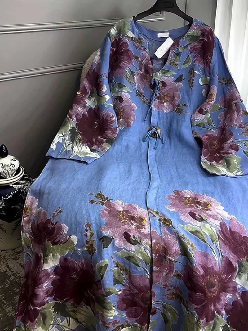 Sierla™ – Lang Kleid mit Blumen - Image 3