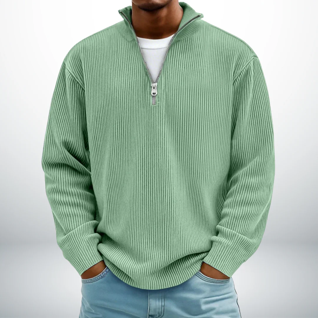 Snovia™ – Hochwertiger Herrenpullover mit Halbreißverschluss - Image 3