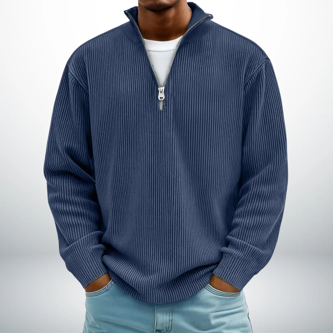 Snovia™ – Hochwertiger Herrenpullover mit Halbreißverschluss - Image 5