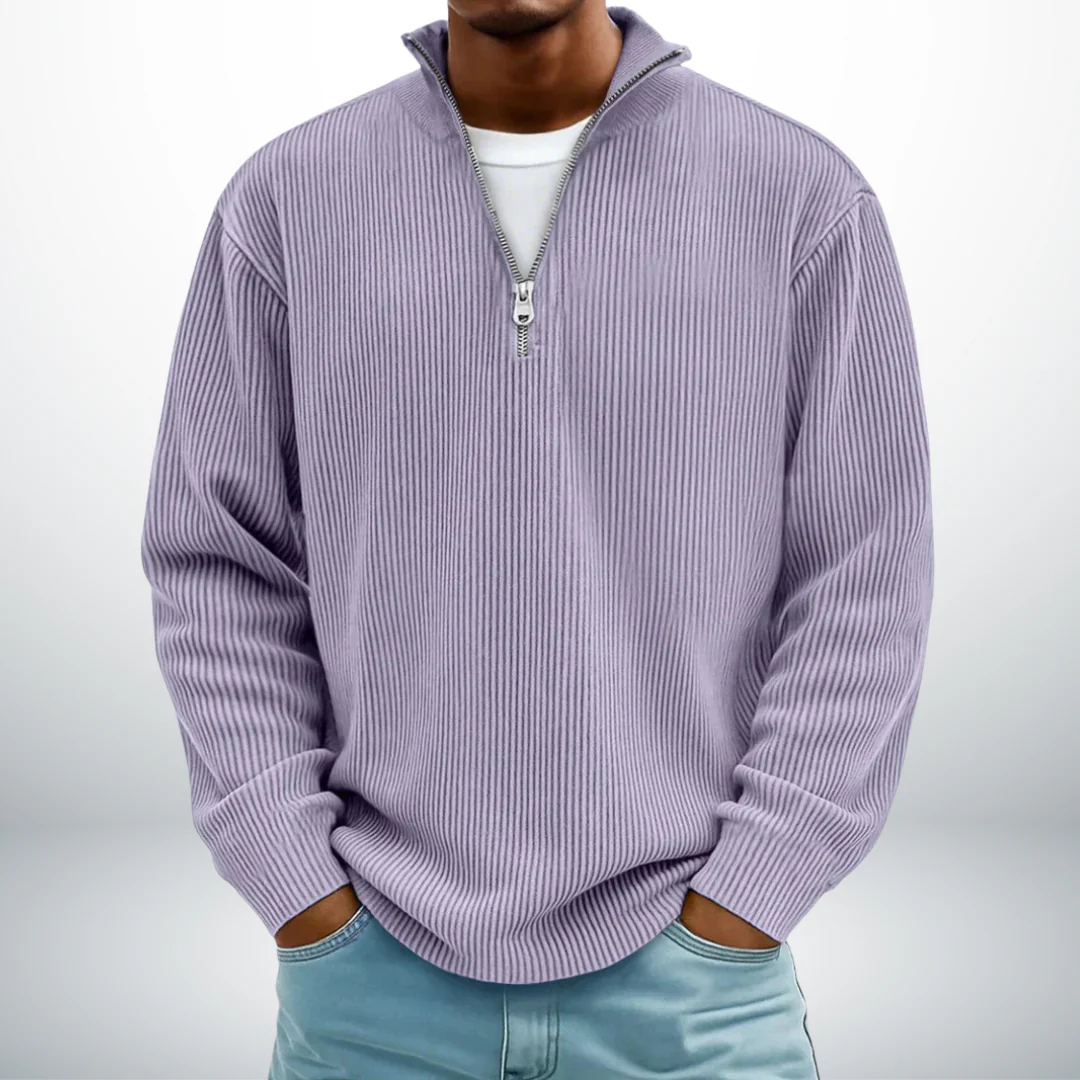Snovia™ – Hochwertiger Herrenpullover mit Halbreißverschluss - Image 9