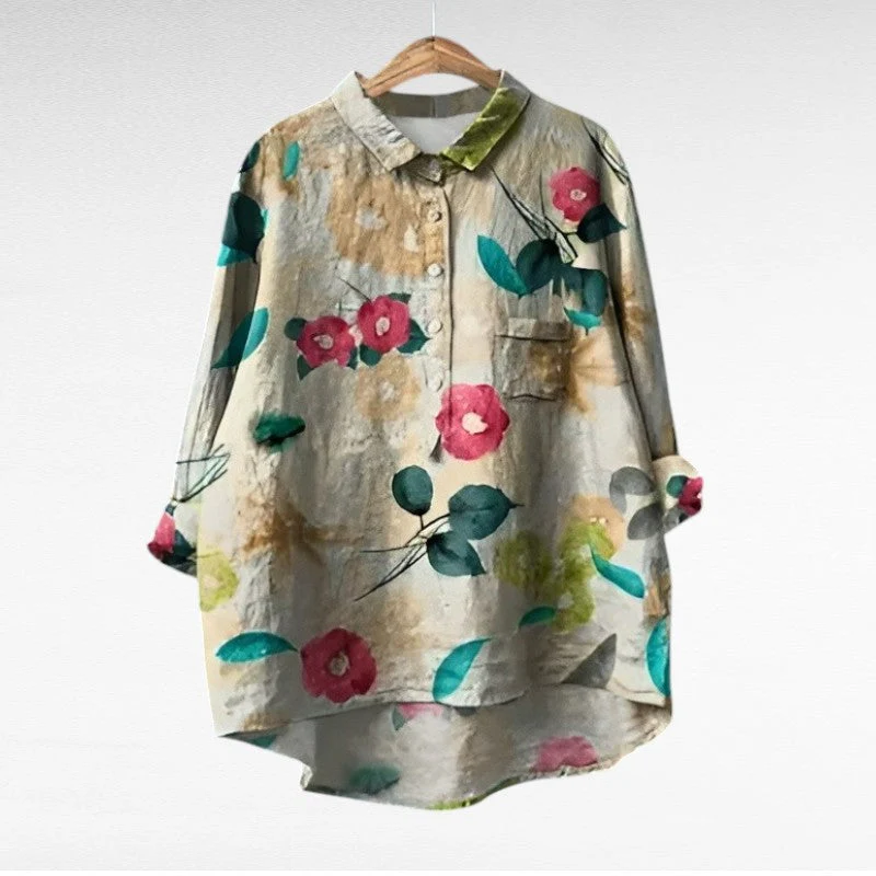 Solène - Elegante Blumenbluse - Image 6