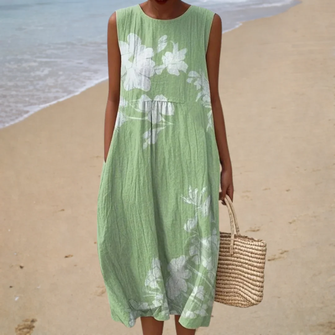 Sommerliches, Mintgrünes ärmelloses Kleid