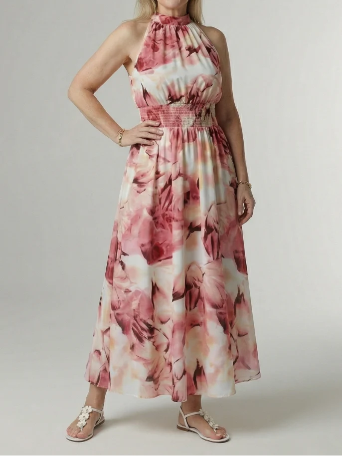 Sylin - Midikleid mit Neckholder und geraffter Taille - Image 10