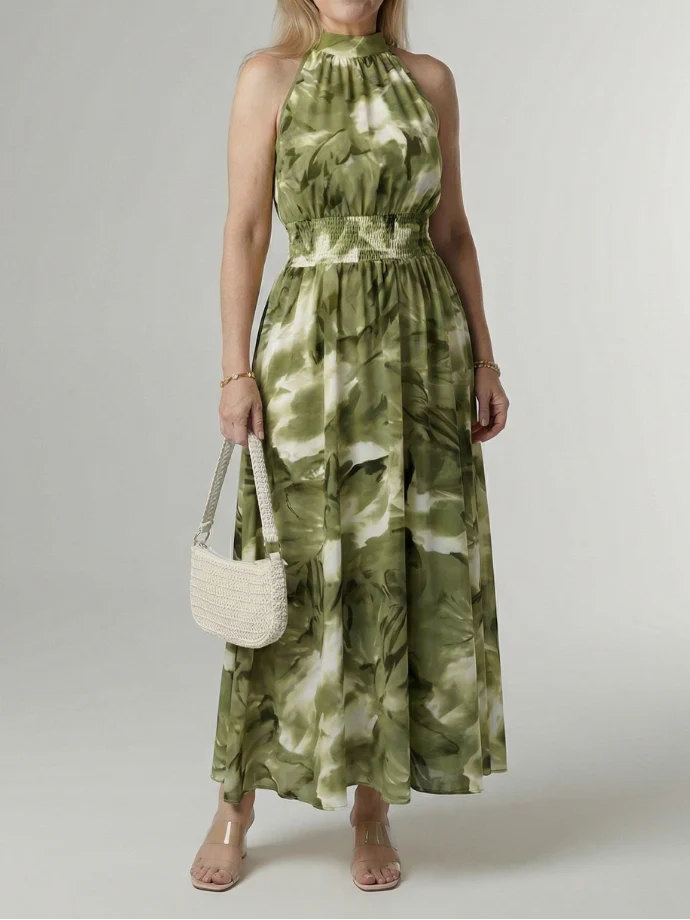 Sylin - Midikleid mit Neckholder und geraffter Taille - Image 7