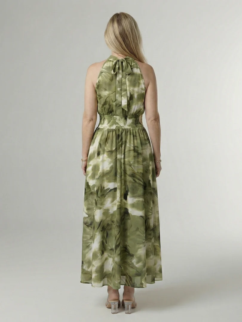 Sylin - Midikleid mit Neckholder und geraffter Taille - Image 9