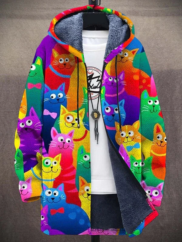 Tayari™ - Luxuriöse Kunstinspirierte Kapuzenjacke mit Reißverschluss
