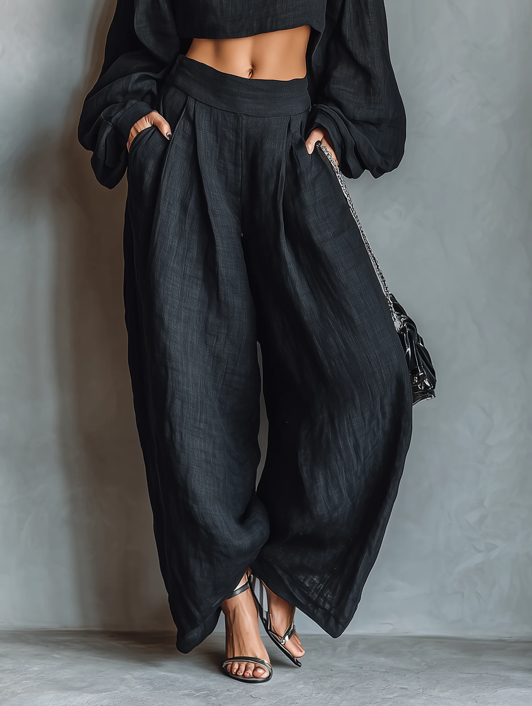 Tess™ - Off-Shoulder-Set mit Weitem Hosen - Image 3