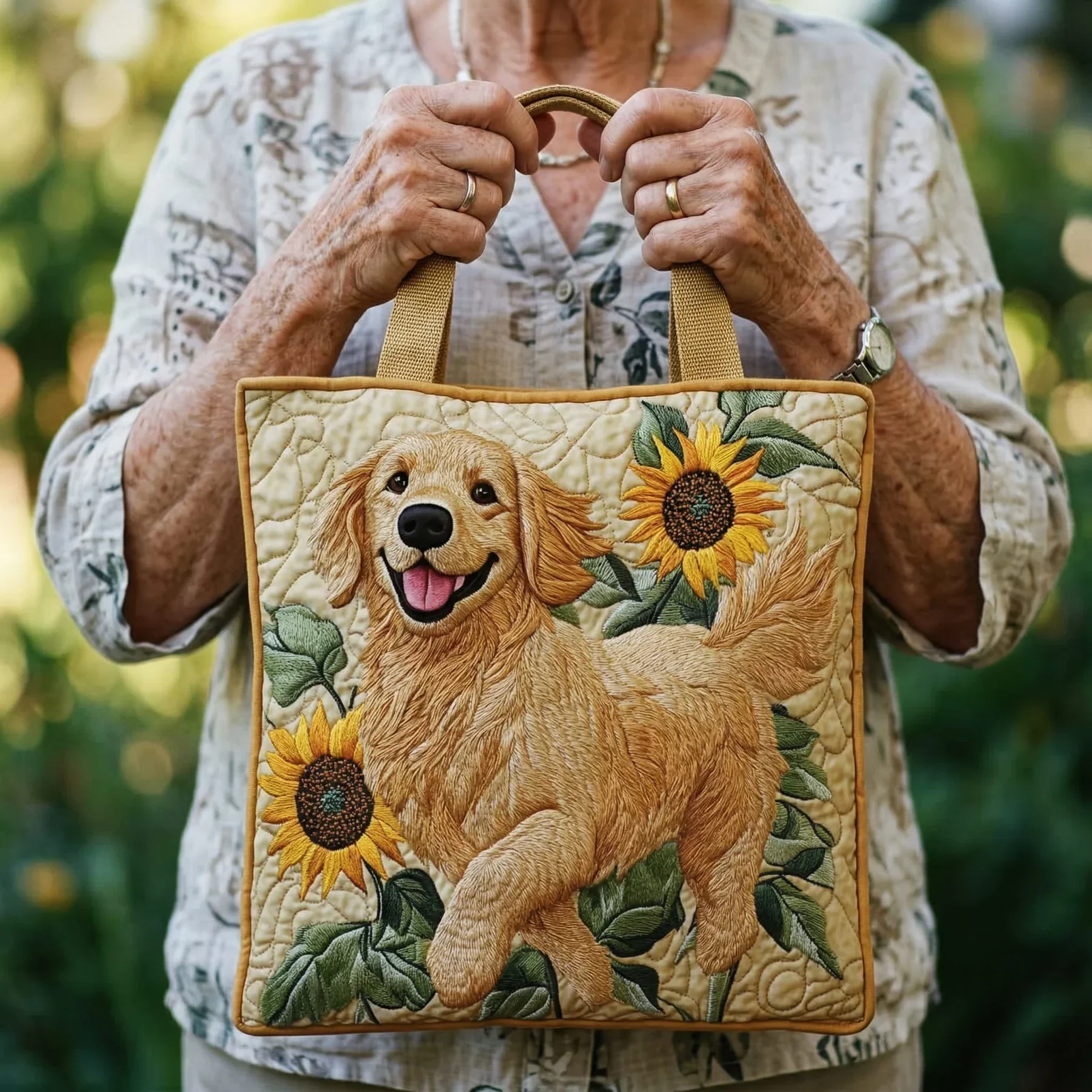 Handgefertigte Tasche - Golden Retriever - Image 2