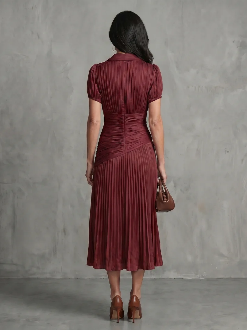 Theodora - Midikleid mit Faltenbund - Image 8