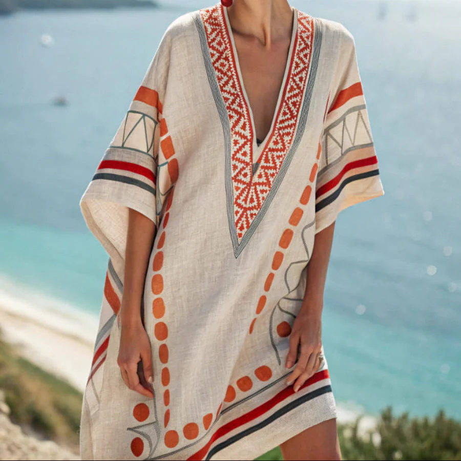 Tunika Tamara – Ocker & Ton