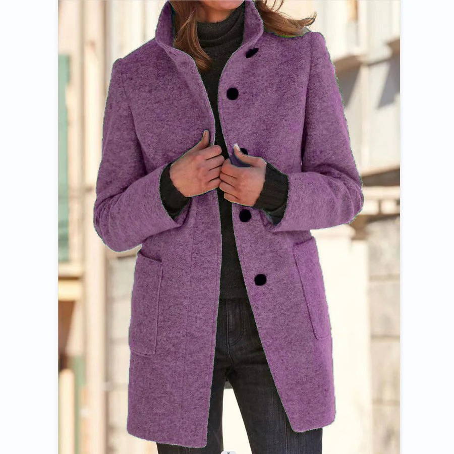 Vintora™ – Retro Damen-Windjacke mit Knöpfen und Stehkragen - Image 12