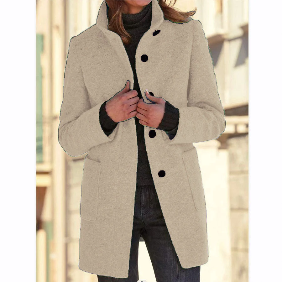 Vintora™ – Retro Damen-Windjacke mit Knöpfen und Stehkragen - Image 16