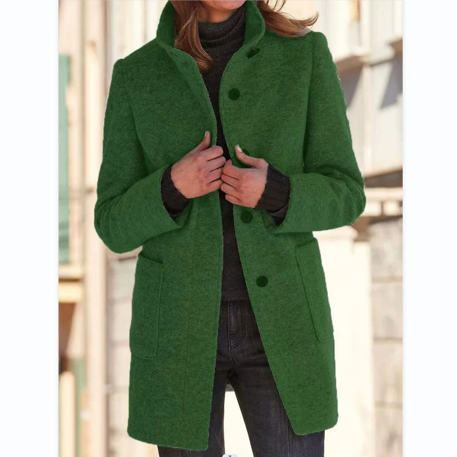 Vintora™ – Retro Damen-Windjacke mit Knöpfen und Stehkragen - Image 17