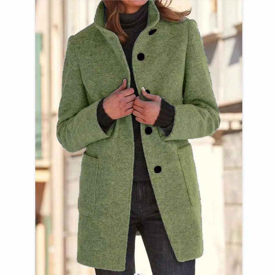 Vintora™ – Retro Damen-Windjacke mit Knöpfen und Stehkragen - Image 4