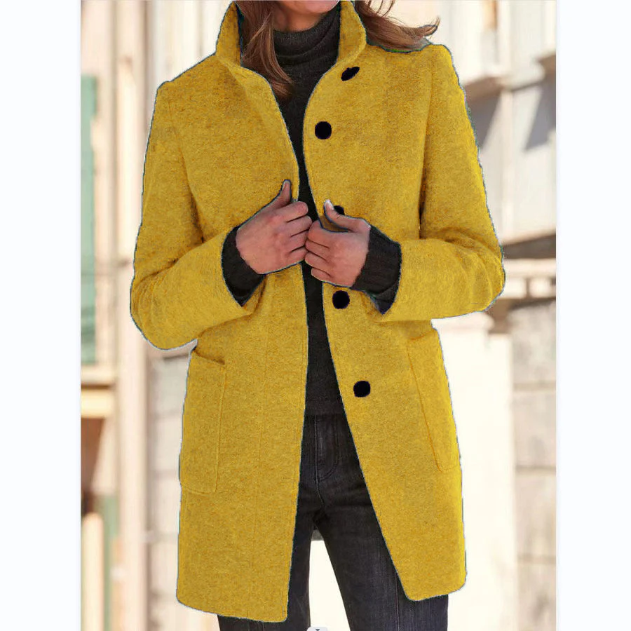 Vintora™ – Retro Damen-Windjacke mit Knöpfen und Stehkragen - Image 5