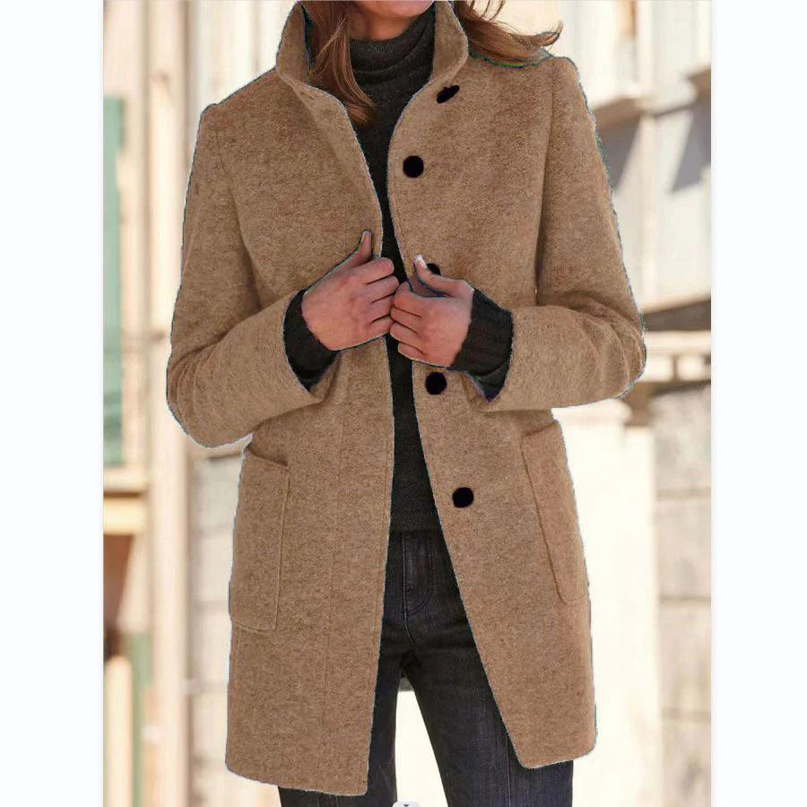 Vintora™ – Retro Damen-Windjacke mit Knöpfen und Stehkragen - Image 7