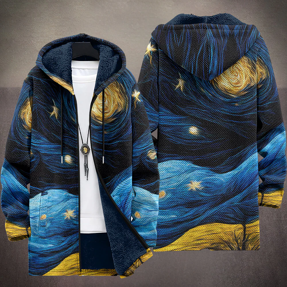 Waverley™ - Luxuriöse Kunstinspirierte Kapuzenjacke mit Reißverschluss - Image 2