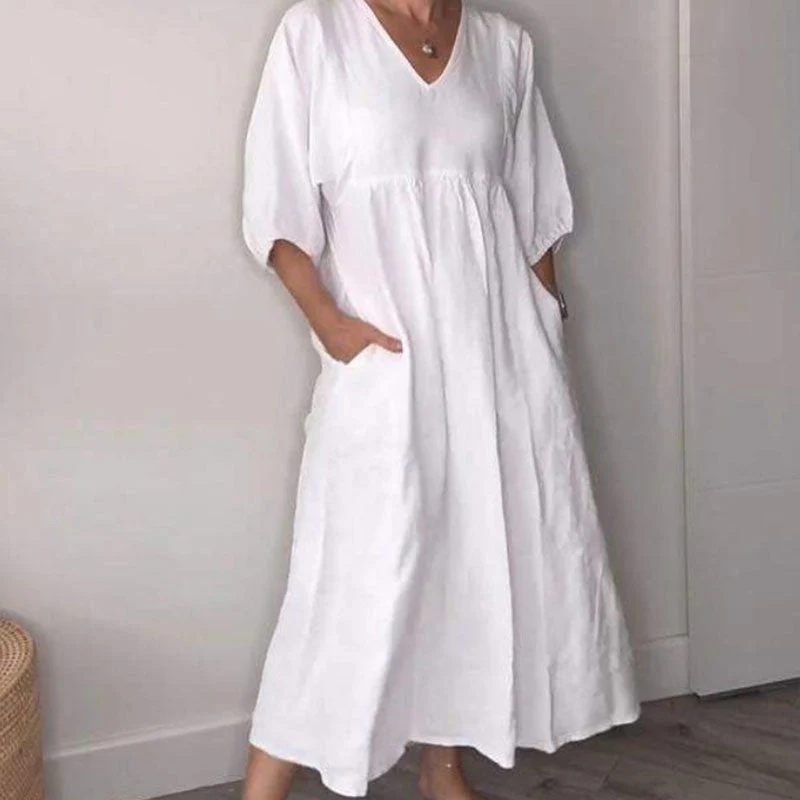 Willia™ – Bequemes, schickes Kleid mit V-Ausschnitt - Image 2