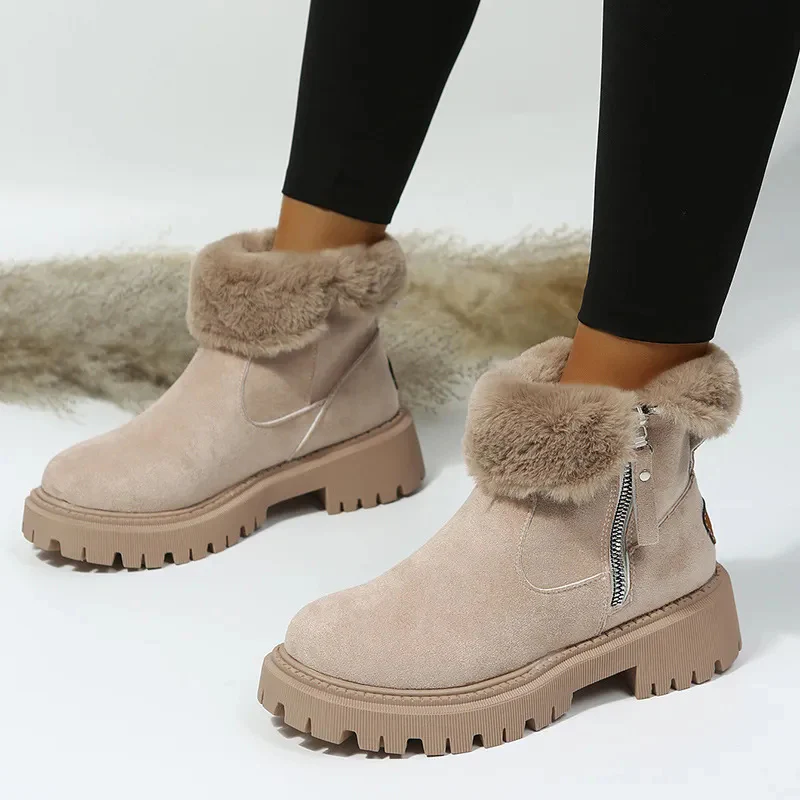 Wintera™ – Gefütterte Winterstiefel mit Seitlichem Reißverschluss
